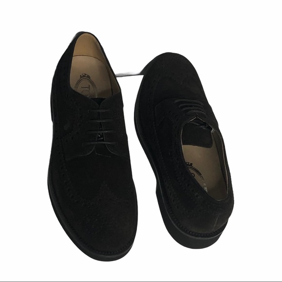 FLASH SALE!! NEW Tod's Mens or Womens Dark Brown Suede Oxfords - Picture 5 of 15